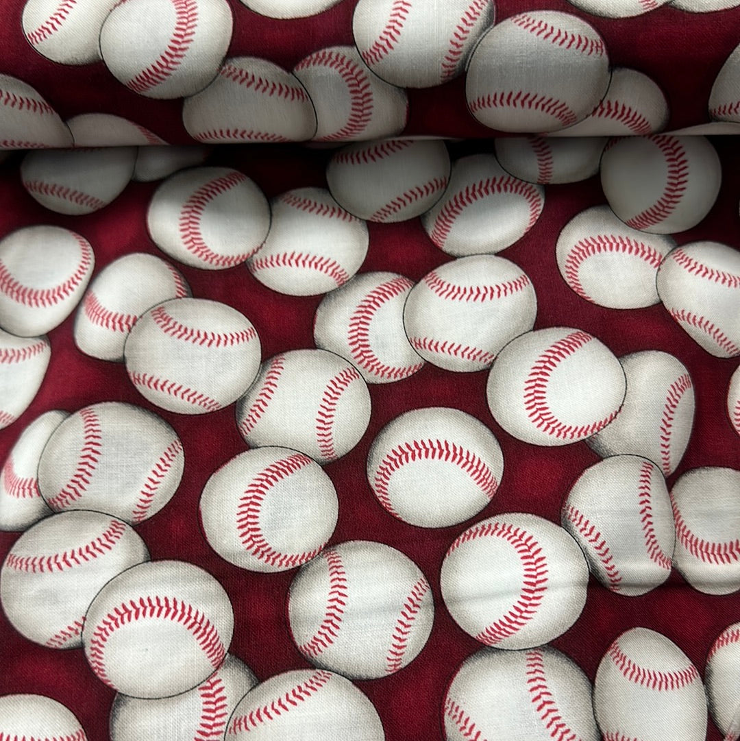 Robert Kaufman - Sports Life  - Baseballs on Red (Digital)