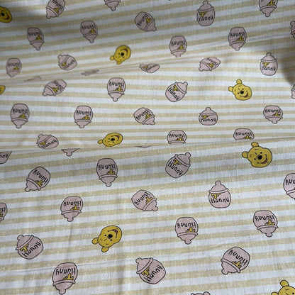 Springs Creative - Winnie l'Ourson - Winnie l'Ourson et Hunny - Rayures