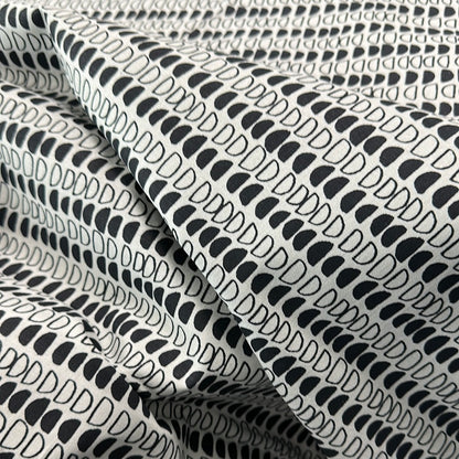 Essex  - Quarry Trail by Anna Graham for Robert Kaufman - Black and White Half Moons