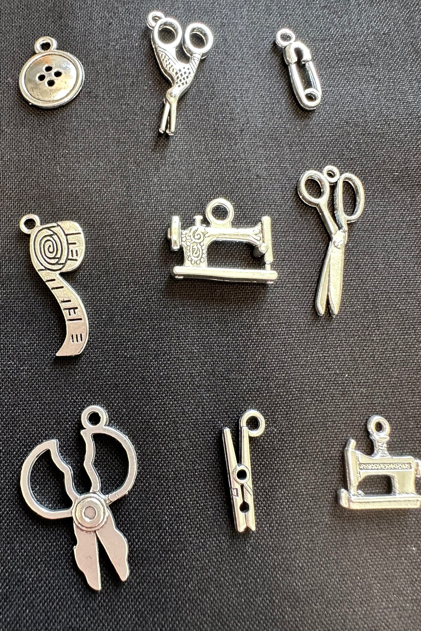 Antique Inspired Sewing Charms for Jewelry Making, Crafting and Journaling