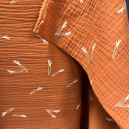 Katia - Mousseline  - Double Gauze - Carrots - Autumn Winter 2021 Collection