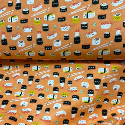 Flannel - Sushi- Mania - Coral