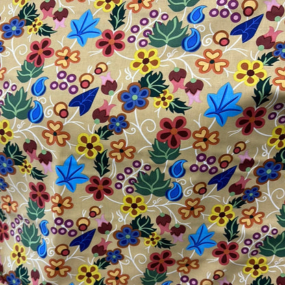 Last cut from bolt - 16.5" x width of fabric - Shannon Gustafson - SG Floral 1 - Ivory