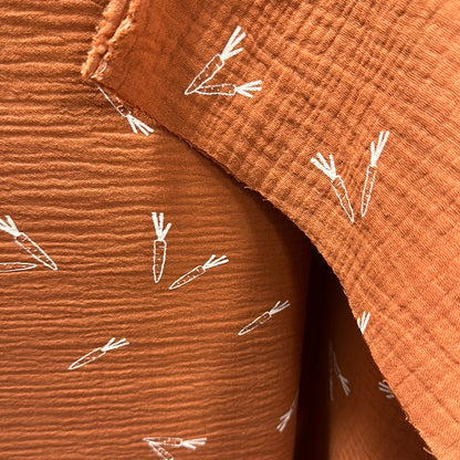 Katia - Mousseline  - Double Gauze - Carrots - Autumn Winter 2021 Collection