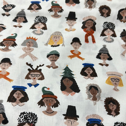 FIGO Fabrics - Winter Frost - Festive People