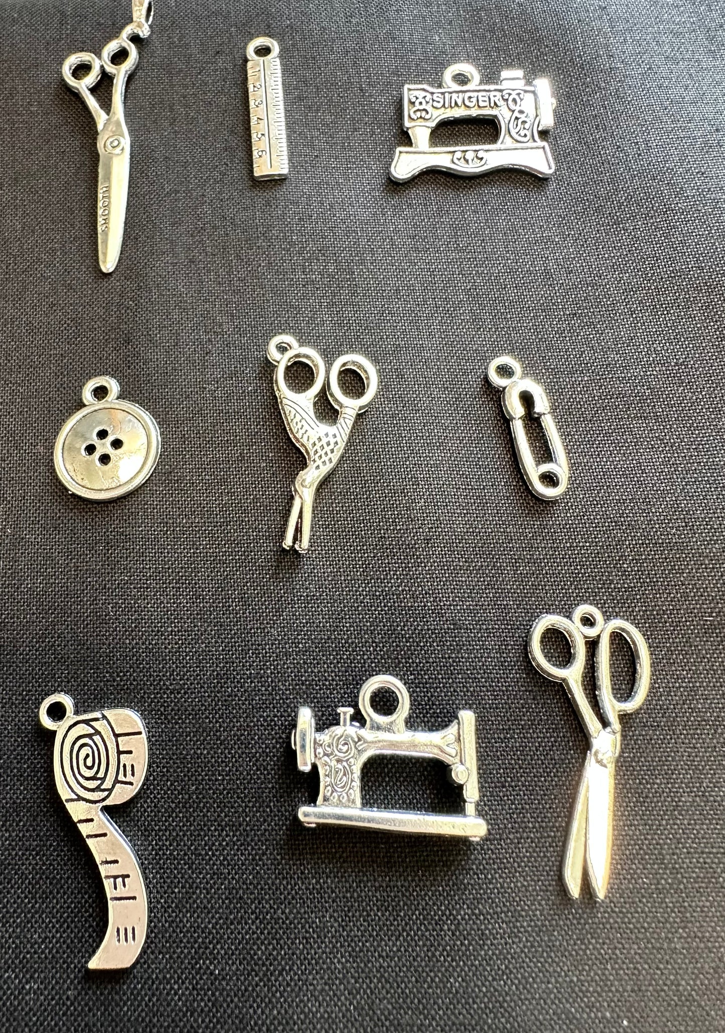 Antique Inspired Sewing Charms for Jewelry Making, Crafting and Journaling