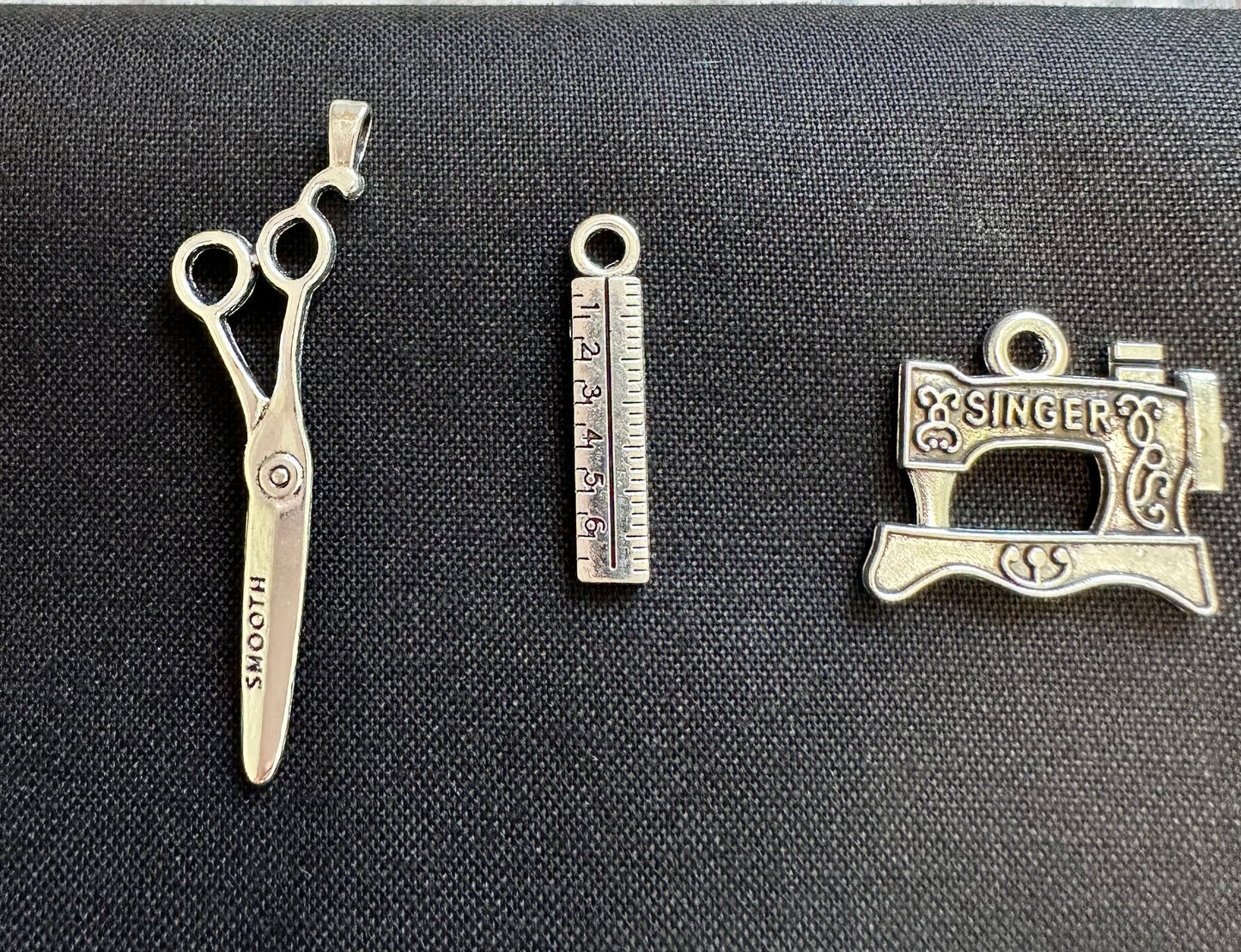 Antique Inspired Sewing Charms for Jewelry Making, Crafting and Journaling