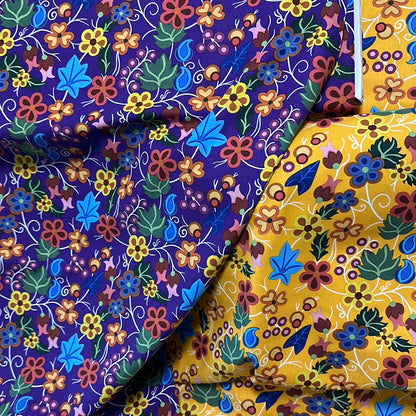 Last 32” x width of fabric - Shannon Gustafson - SG Floral 1 - Purple