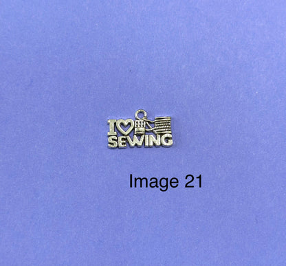 Antique Inspired Sewing Charms for Jewelry Making, Crafting and Journaling