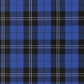 House of Wales Plaid Collection by Robert Kaufman - Cobalt (Blue and Black) - Priced by the half metre