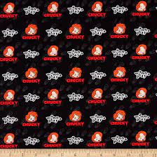 Chucky - Character Halloween III - Batteries Included Black - Price per Half Metre