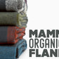 Premium Flannel - Mammoth Organic - Robert Kaufman - Mushroom - Priced by the half metre