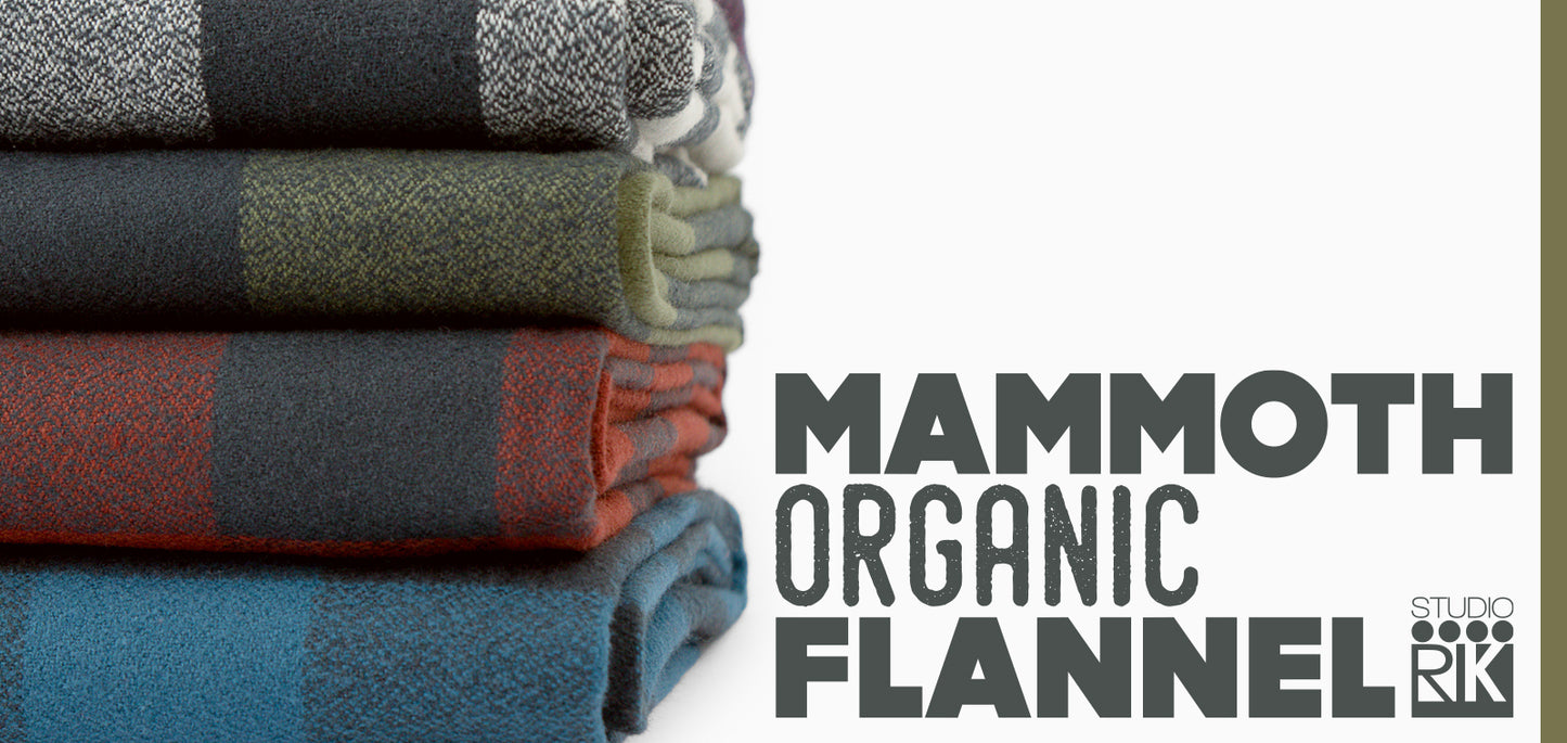 Premium Flannel - Mammoth Organic - Robert Kaufman - Mushroom - Priced by the half metre