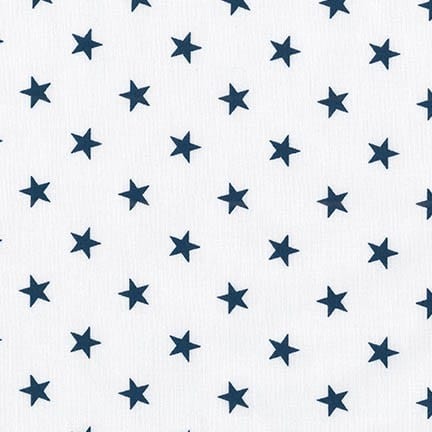 Robert Kaufman - Sevenberry Classiques - Stars on White - Midnight