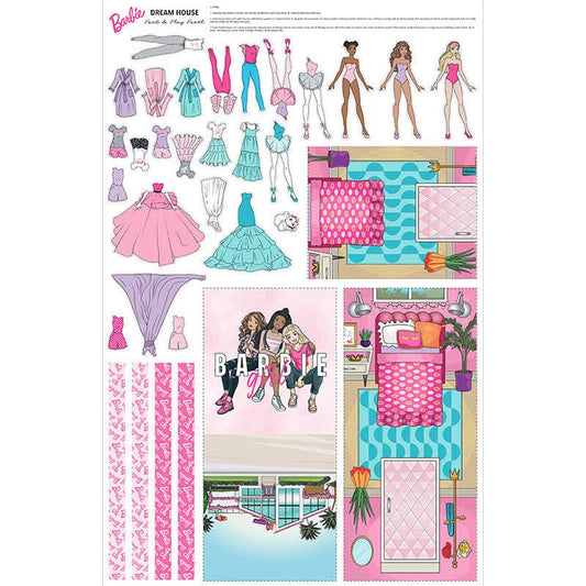 Barbie™ Girl Dream House Pack and Play Felt Panel by Riley Blake Design