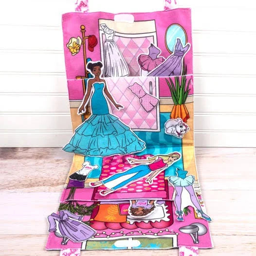 Barbie™ Girl Dream House Pack and Play Felt Panel by Riley Blake Design