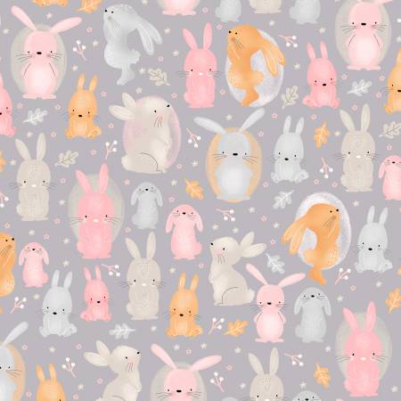 Flannel - Grey Bunny Comfy Flannel