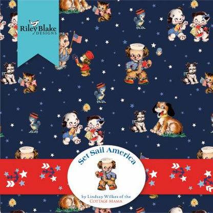 Riley Blake - Set Sail America - 10" Squares - 42pcs/bundle - Layer Cake