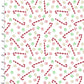 3 Wishes Fabric -  Snow and Hot Cocoa - Candy Canes and Marshmallows
