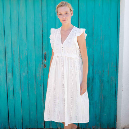 Katia - Grannie Embroidery - White