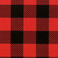 Flannel - Camelot - Buffalo Plaid Red Black Flannel