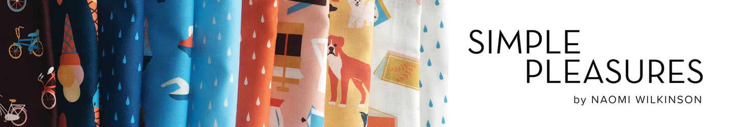 Last cut from bolt - Approx. 16" x width of fabric - FIGO Fabrics - Simple Pleasures - Dogs - Yellow Multi