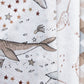 FIGO Fabrics - Calm Waters - Gold Stars