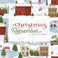 3 Wishes Fabric -  A Christmas to Remember - Vintage Patch - Charcoal