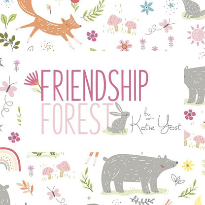Flannel - 3 Wishes - Friendship Forest - Rainbows and Sunshine - Turquoise
