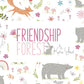 Flannel - 3 Wishes - Friendship Forest - Circle Faces - Yellow