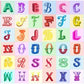 Panel - Lewis & Irene ~ Jennie Maizels Colour Collection Alphabet Panel - 18" x 44"