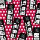 Flannel - Betty Boop - Film Strip - Red