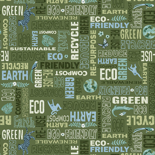 Studio E - Earth Day Every Day - Word Pattern - by Victoria Borges