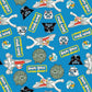 Flannel - Angry Birds Star Wars Character Toss - Printed Flannel by Lucasfilm Star Wars