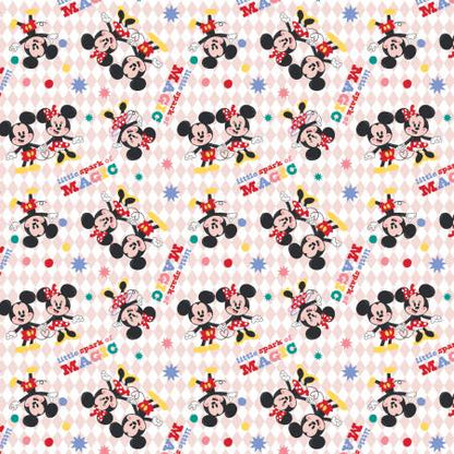 Last 37.5” x width of fabric - Disney - Mickey Mouse and Minnie - Character Nursery Collection