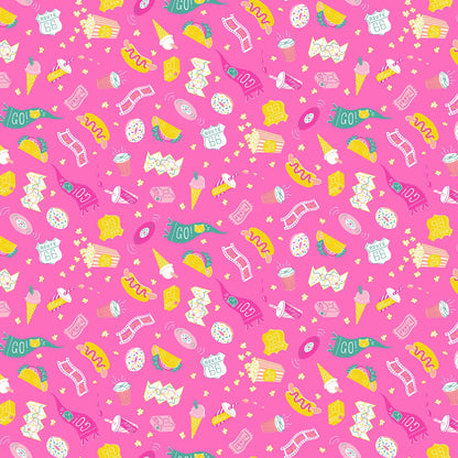 FIGO Fabrics - American Roadtrip  - Favorite Snacks - Pink