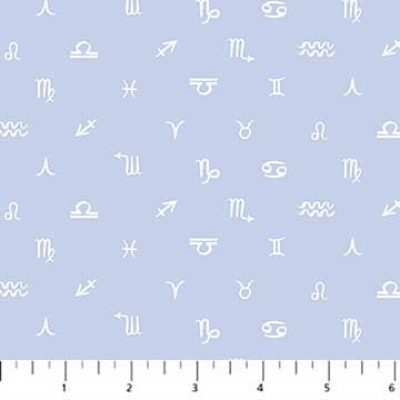 FIGO Fabrics - Celestial - Celestial Symbols - Blue