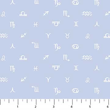 FIGO Fabrics - Celestial - Celestial Symbols - Blue