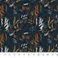 FIGO Fabrics - Calm Waters - Sea Floral - Navy