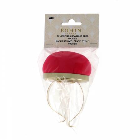 Bohin - Pincushion With Gilted Bracelet Fuchsia