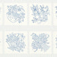 Panel - Embroidery Block - Baskets of Blooms  - by Darlene Zimmerman for Robert Kaufman
