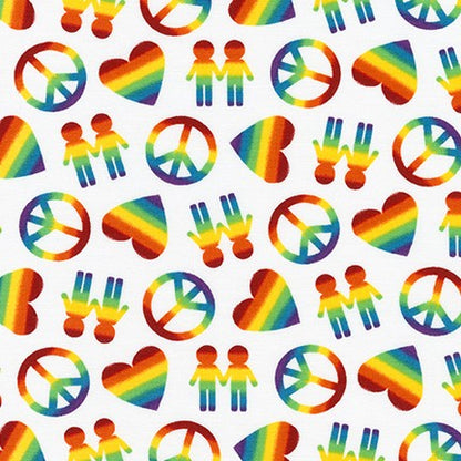 Robert Kaufman - Peace, Love & Pride - Designs by Lisa K Collection