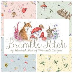 Bramble Patch - Tossed Animals - Pink - By Hannah Dale for Maywood Studio part of the Bramble Patch Collection