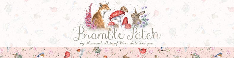 Panel - Bramble Patch 6" animal Portraits - By Hannah Dale for Maywood Studio part of the Bramble Patch Collection