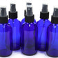 Blue Glass Bottle with Fine Mist Sprayer 2 oz (60 ml) - Comes in Box of 2
