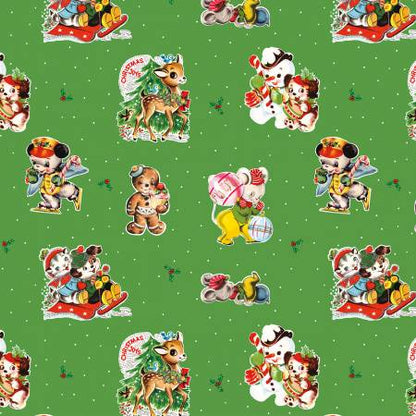 Christmas Joy  - Main Green - Cottage Mama Christmas Joy Collection for Riley Blake