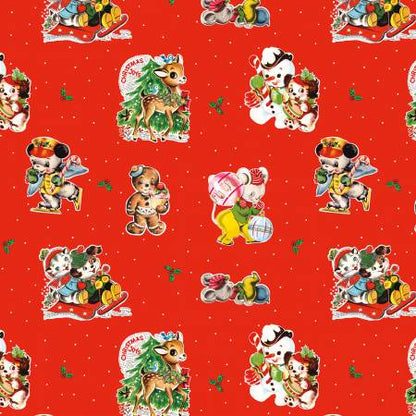 Christmas Joy  - Main Red - Cottage Mama Christmas Joy Collection for Riley Blake