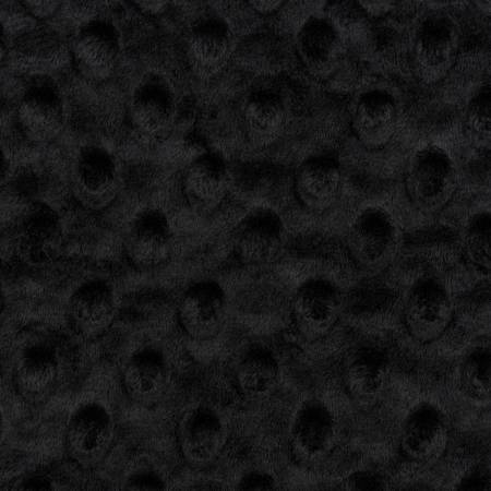 Minky - Shannon Fabrics - Dimple Dot Cuddle Solid - Black