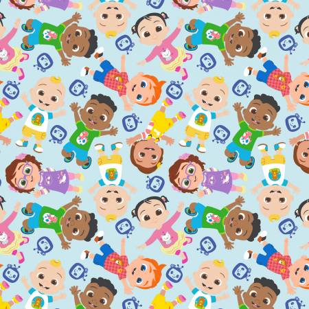 Last 12.75" x width of fabric cut of fabric -  Cocomelon - Follow Your Heart - Multi
