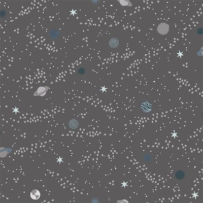 Across The Universe - Rogue Planets  - Cotton + Steel - Charcoal